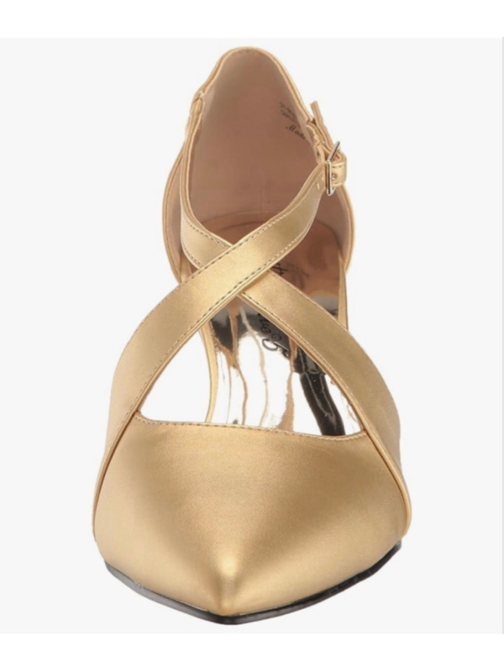 NEW Gold Satin Easy Street Elegance Pump 9N $65 - Picture 3 of 8